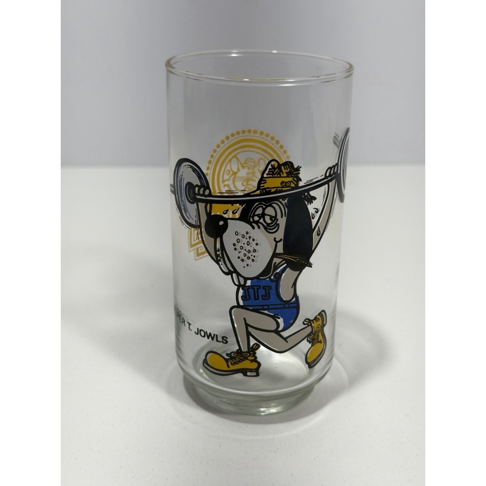 1980's Chuck E. Cheese Showbiz Pizza Time Theatre Jasper T. Jowls Glass Rare